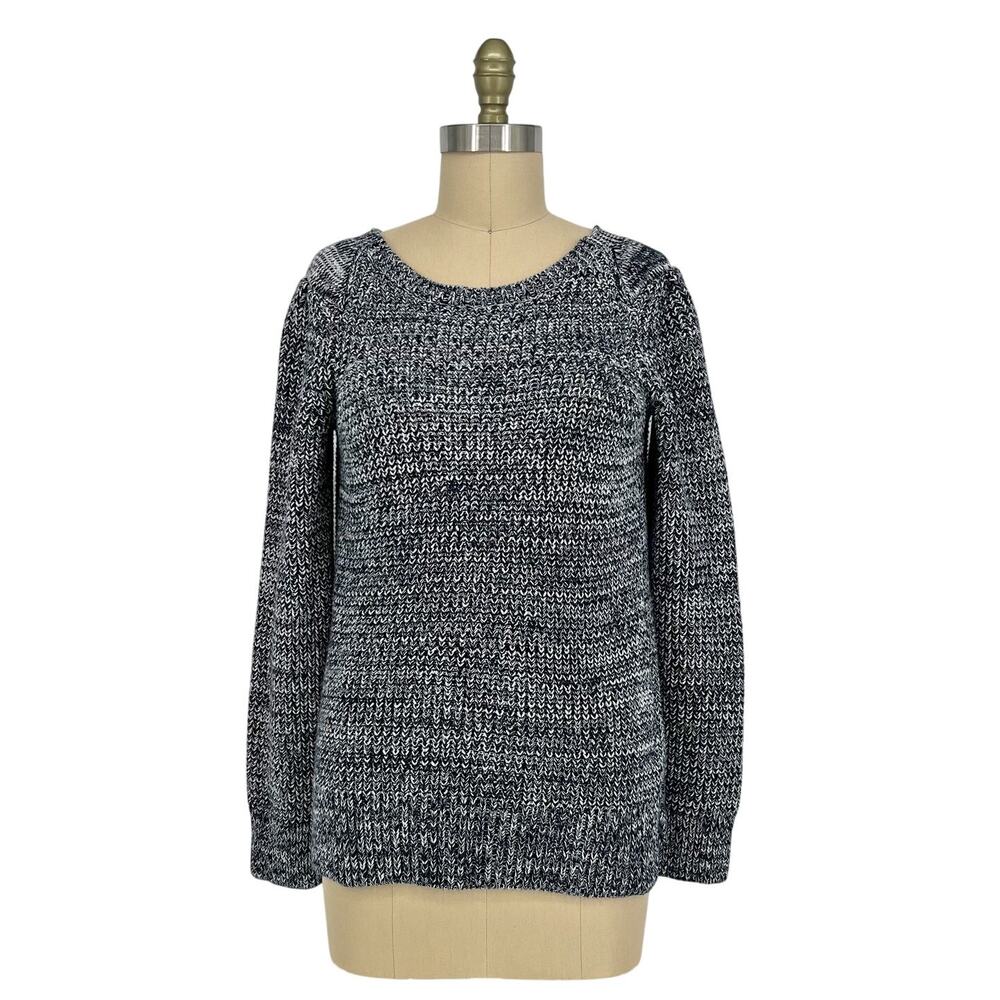 M.i.H Jeans The Chloe Button Back Marled Cotton Jumper Sweater Large - Picture 2 of 14